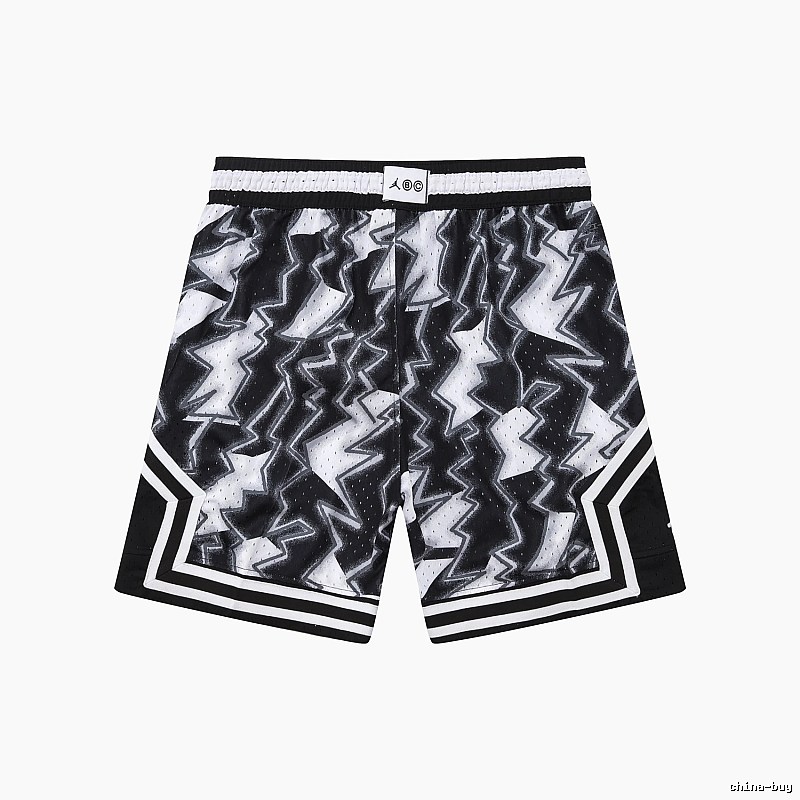 AJ Lightning series black and white shorts