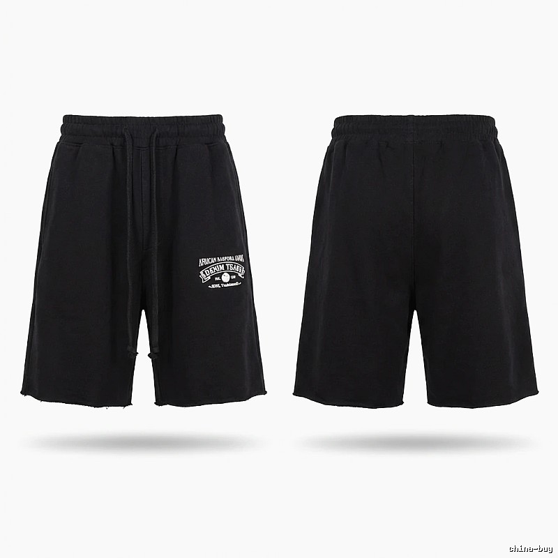American casual black shorts of DENIM TEARS