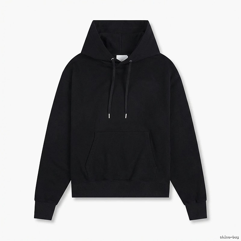 AMI Basic Style Simple Black Hoodie