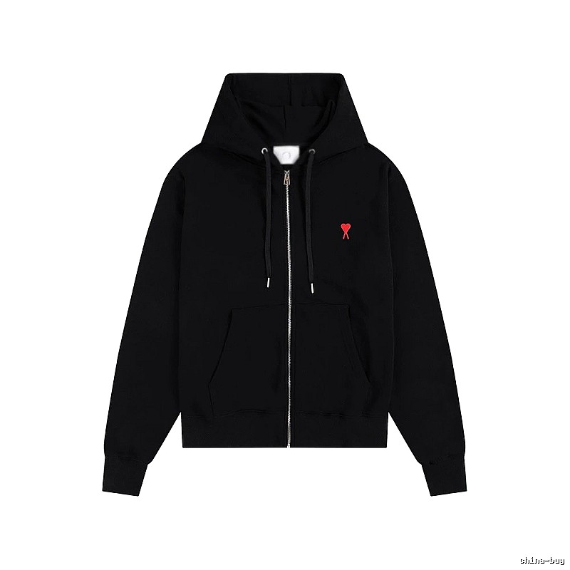 AMI Love Trend Brand Black Hoodie