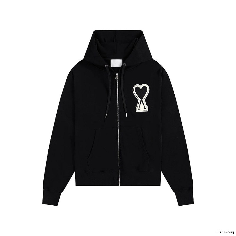 AMI Love Trendy and Cool Black Sweatshirt