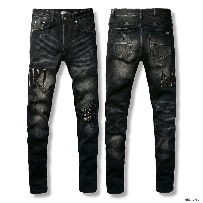 AMI trendy rivet style jeans