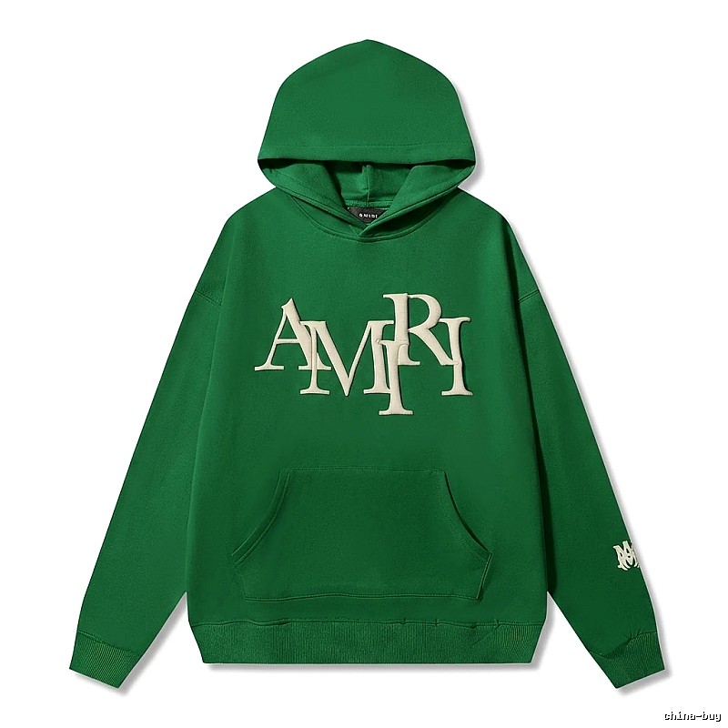AMIRI Alphabet Style Green Sweatshirt