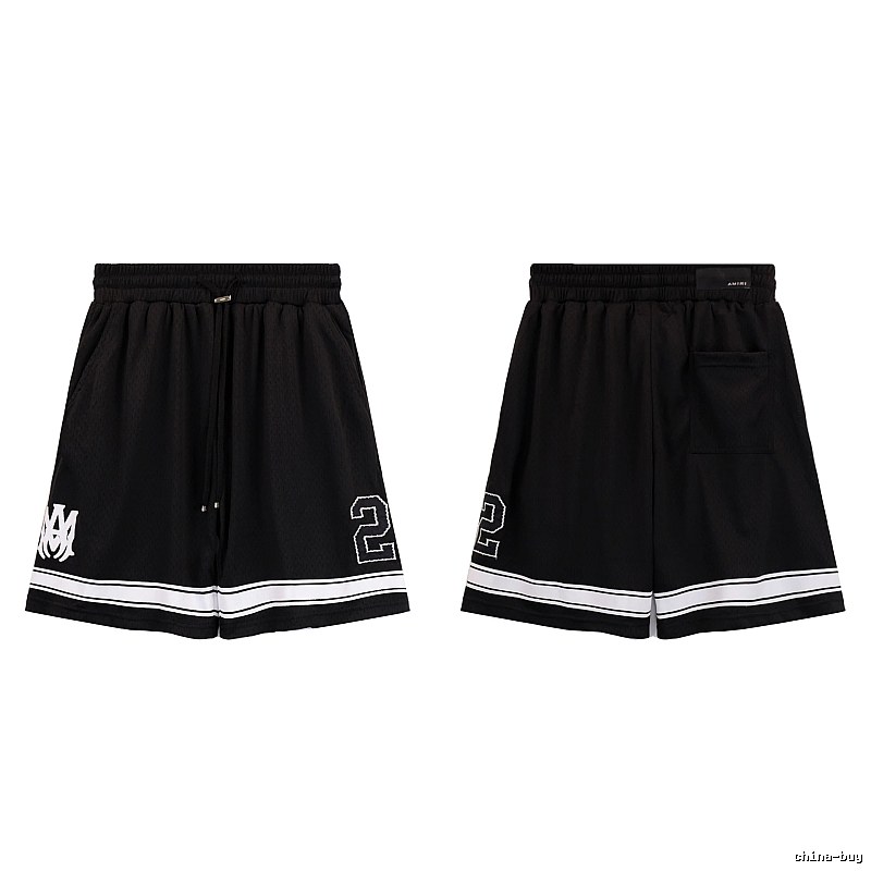AMIRI American Basketball Style Black Athletic Shorts