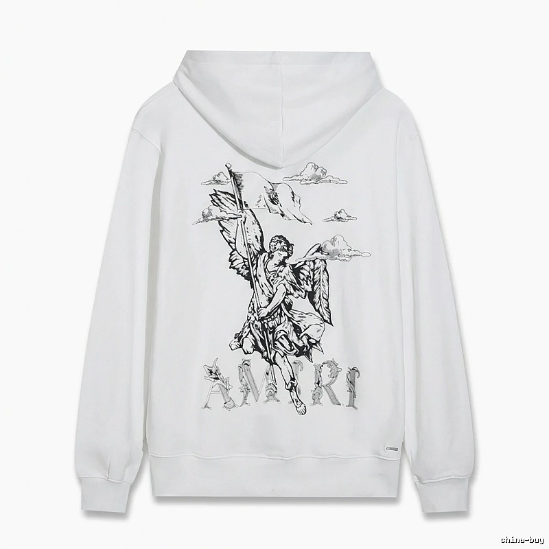 AMIRI Angel Print White Sweatshirt
