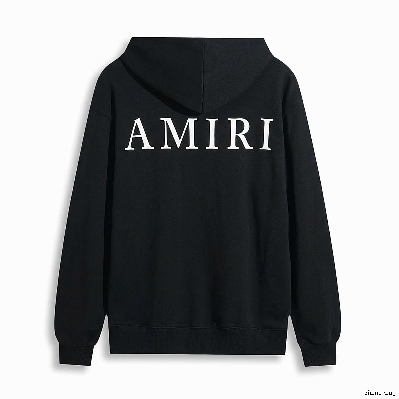 AMIRI Basic Simple Black Sweatshirt