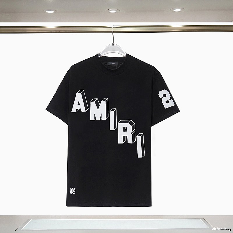 Amiri Compact Graphic T-shirt White Blue Amiri for Sport-Inspired Styling