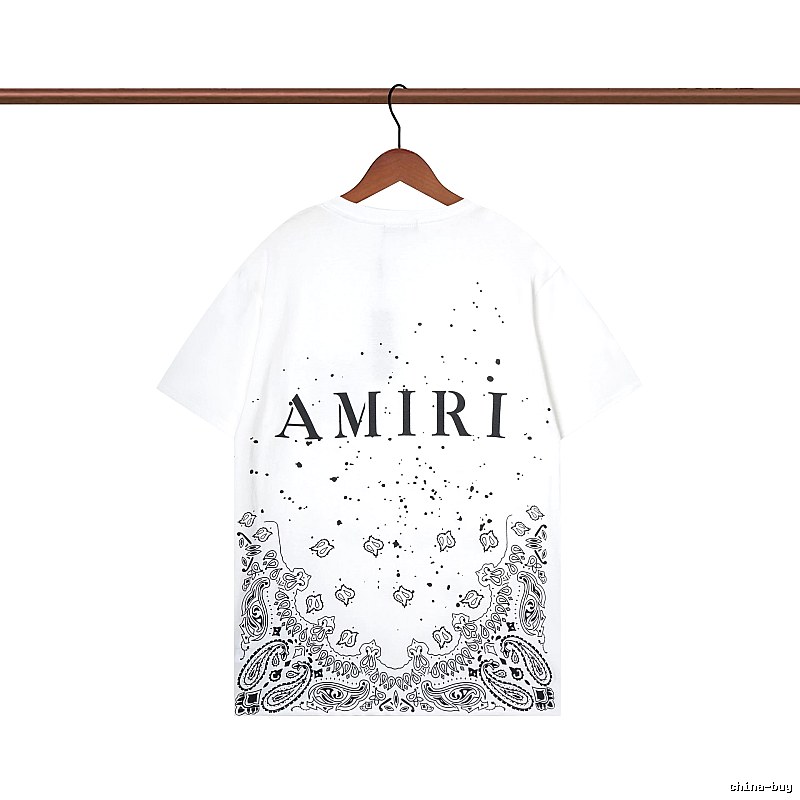 Amiri Gift Ready Graphic T-shirt White Blue Amiri with Standout Detail