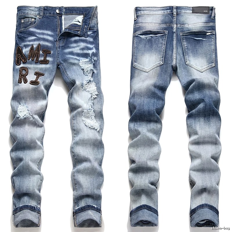 AMIRI Gradient Ripped Jeans