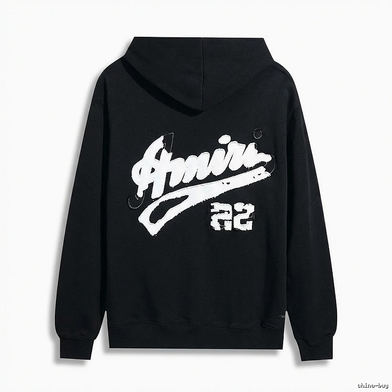 AMIRI Graffiti Style Black Hoodie