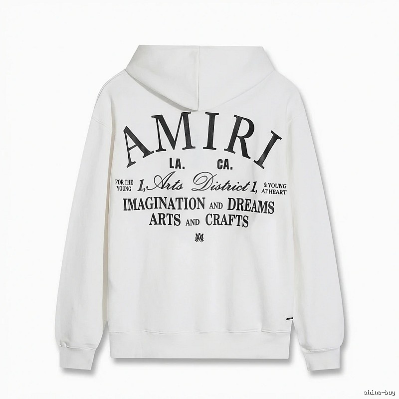 AMIRI Printed Casual Style White Hoodie