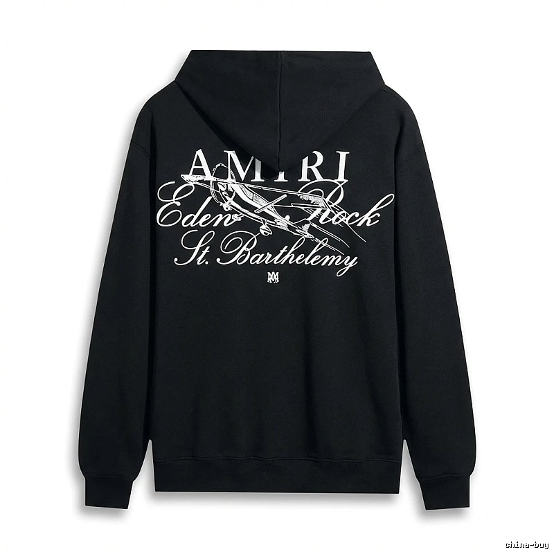 AMIRI Printed Retro Style Black Sweatshirt