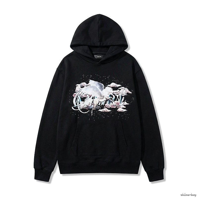 AMIRI Printed Trendy Black Sweatshirt