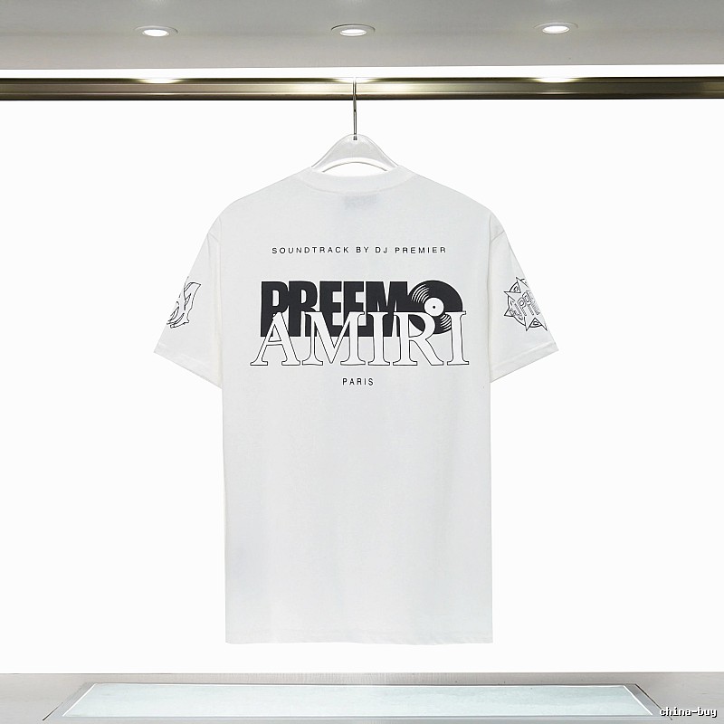 Amiri Sport Graphic T-shirt White Blue Amiri for Warm Weather