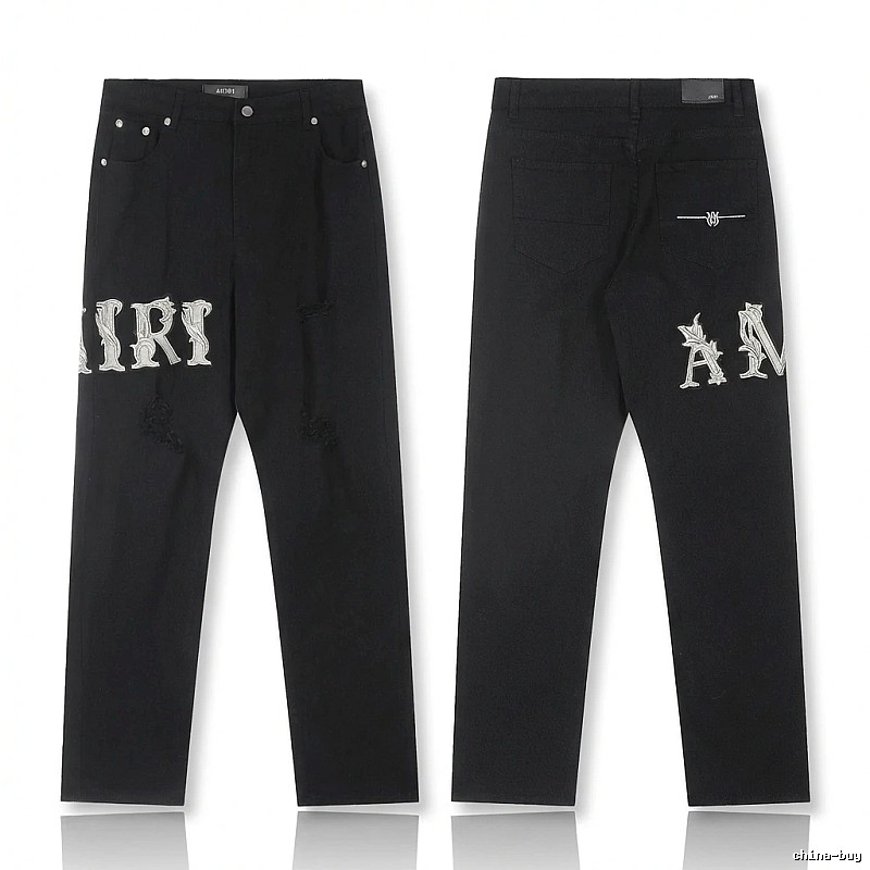AMIRI vintage-style black jeans