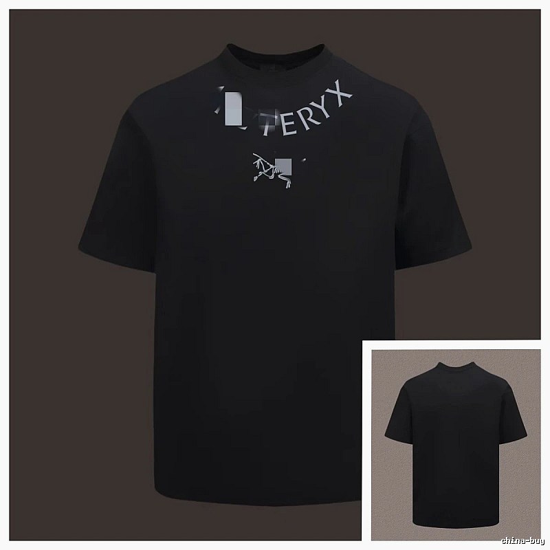 Arc'teryx Printed Functional Style Black Short Sleeve T-shirt