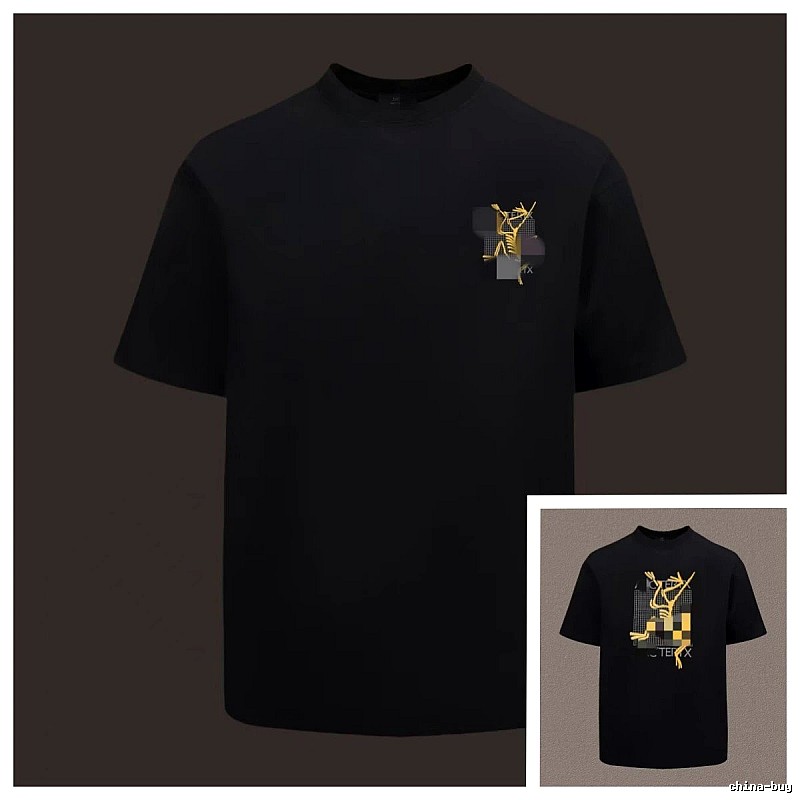 Arc'teryx Printed Functional Style Black Short Sleeve T-Shirt