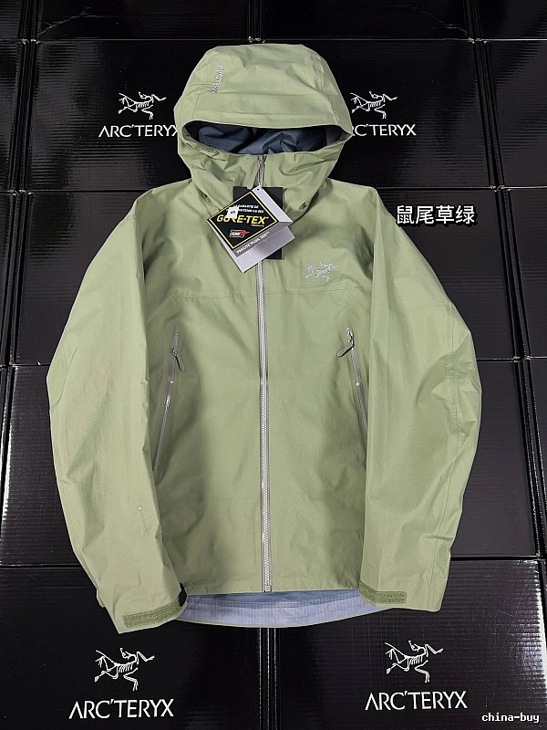 Arc’teryx sage green windbreaker
