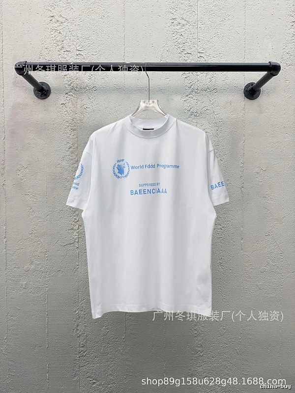 Balenciaga Blue Label Simple White T-shirt