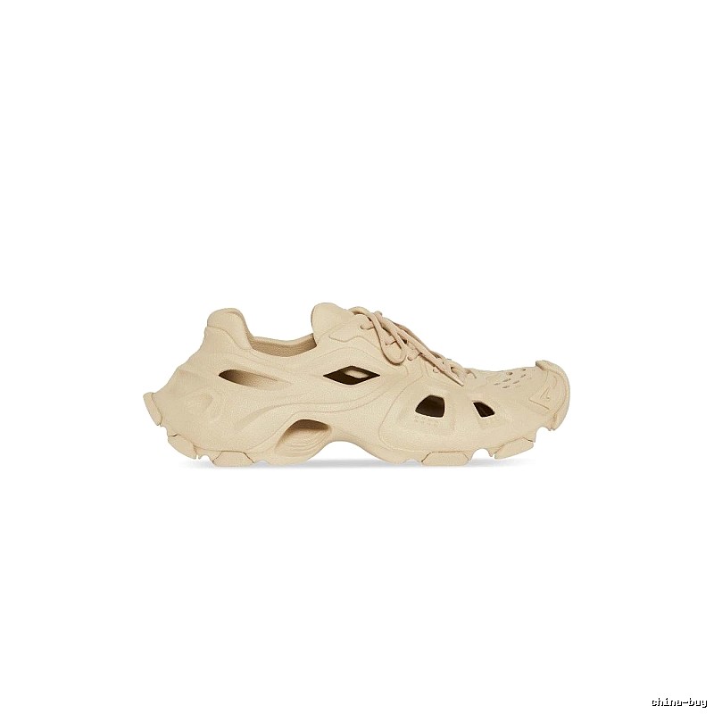 Balenciaga Cream Slip-on Shape Beige Mule Sneaker for Photo Ready Styling