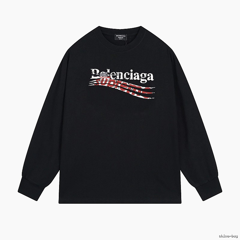 Balenciaga graffiti-style black T-shirt