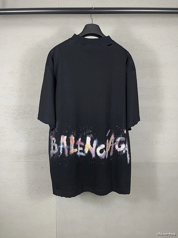 Balenciaga graffiti-style black T-shirt
