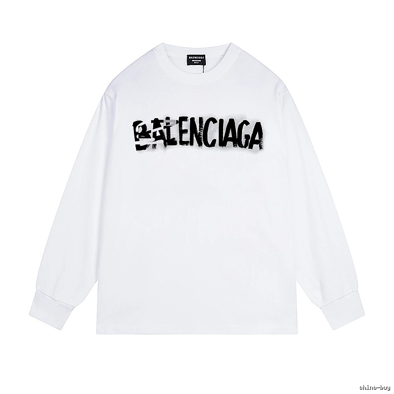 Balenciaga graffiti-style white T-shirt