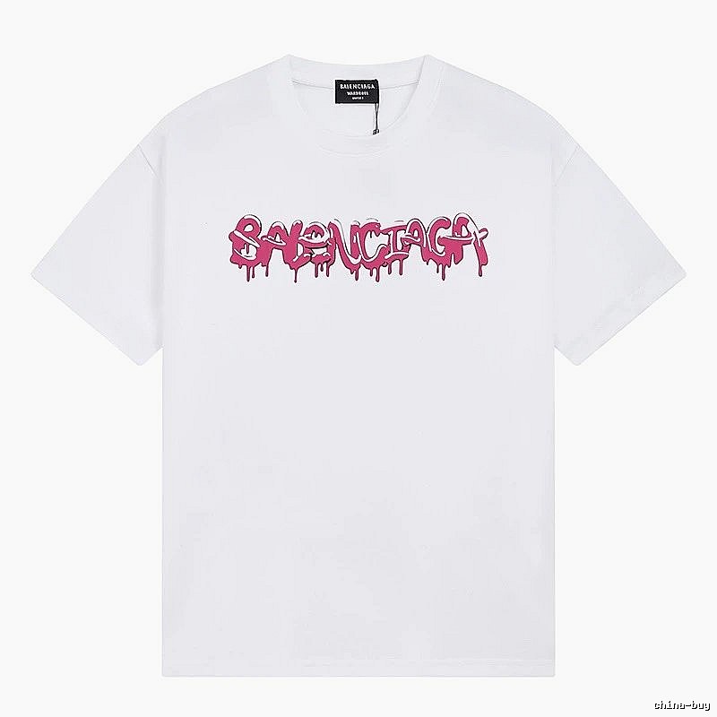 Balenciaga graffiti-style white T-shirt