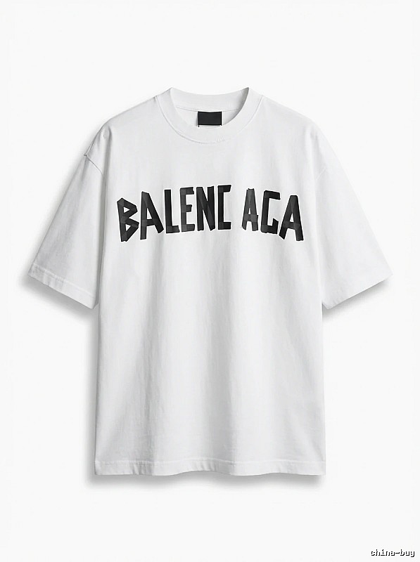 Balenciaga minimalist style white T-shirt
