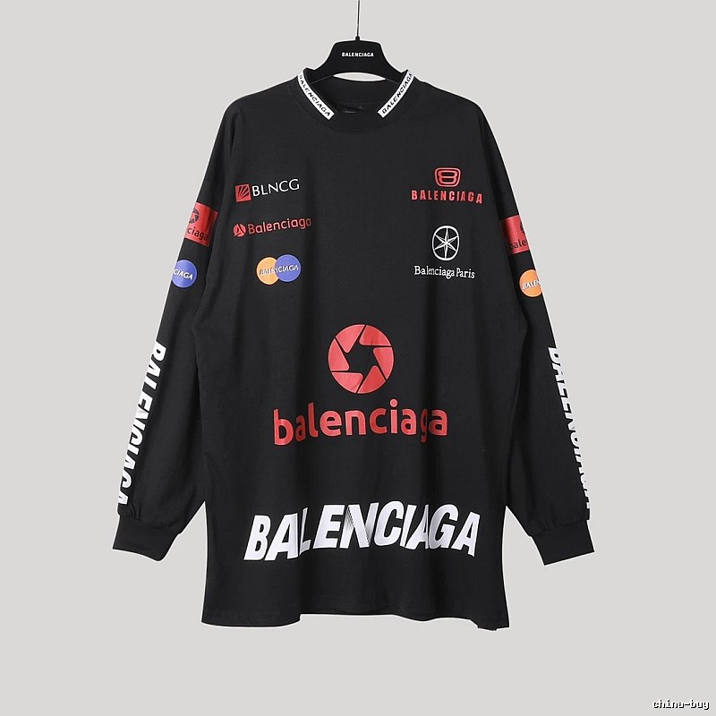 Balenciaga printed black sweatshirt