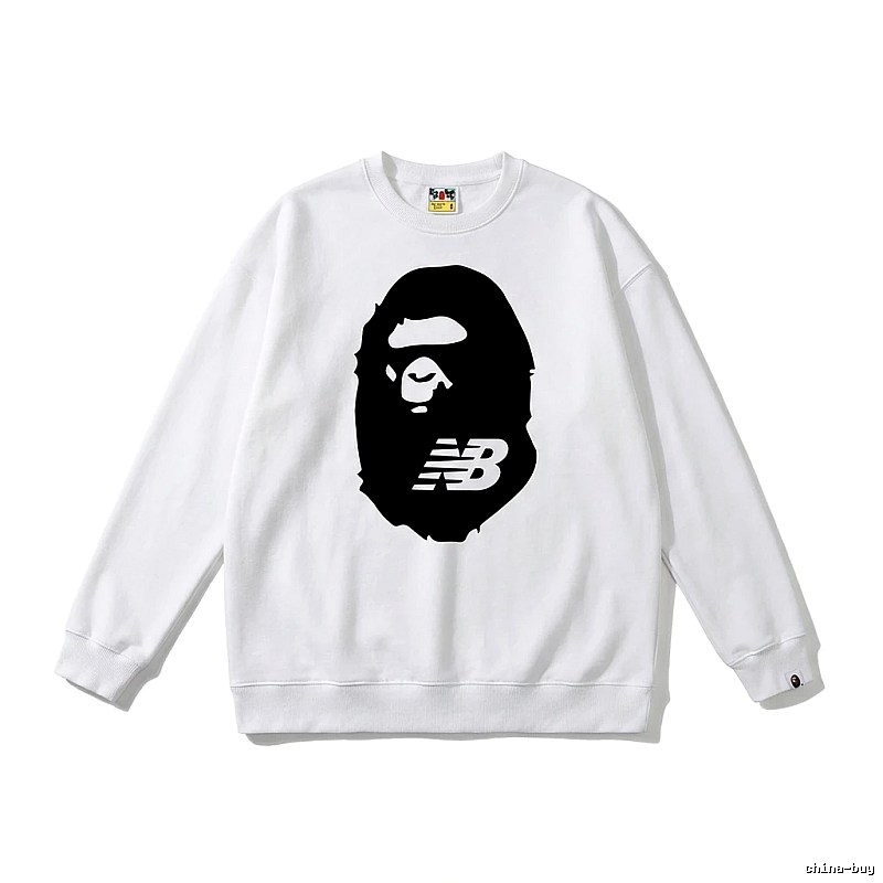 Bape Ape Head Classic White Sweatshirt