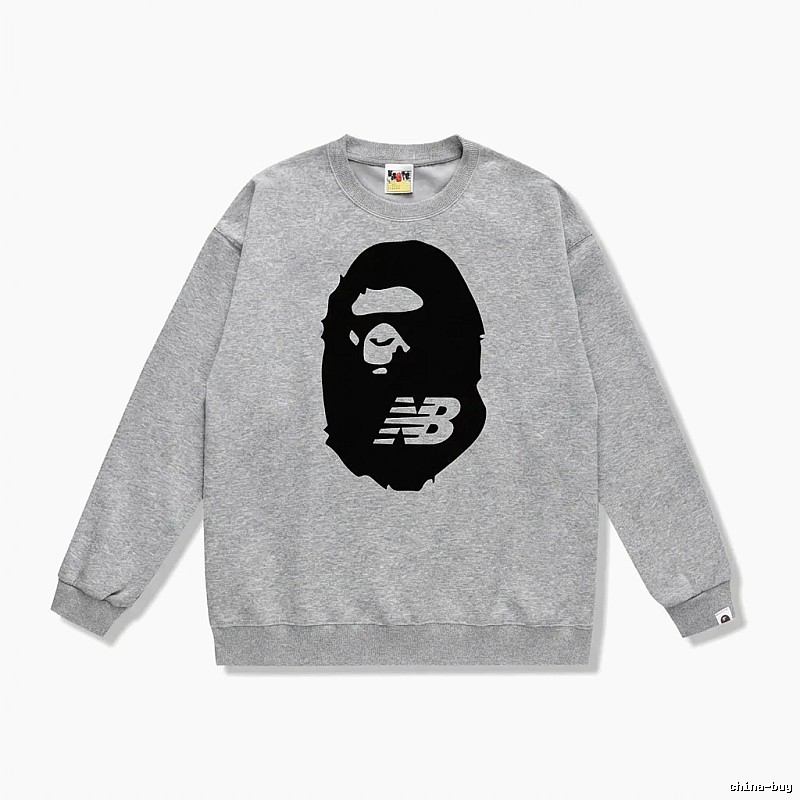 Bape Ape Head Grey Sweatshirt