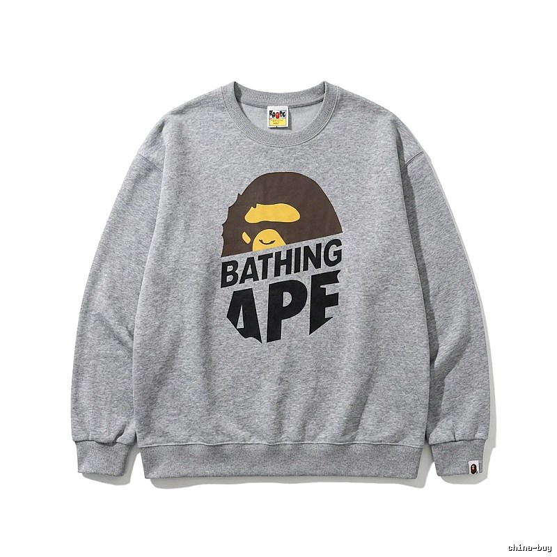 Bape Ape Head Grey Sweatshirt