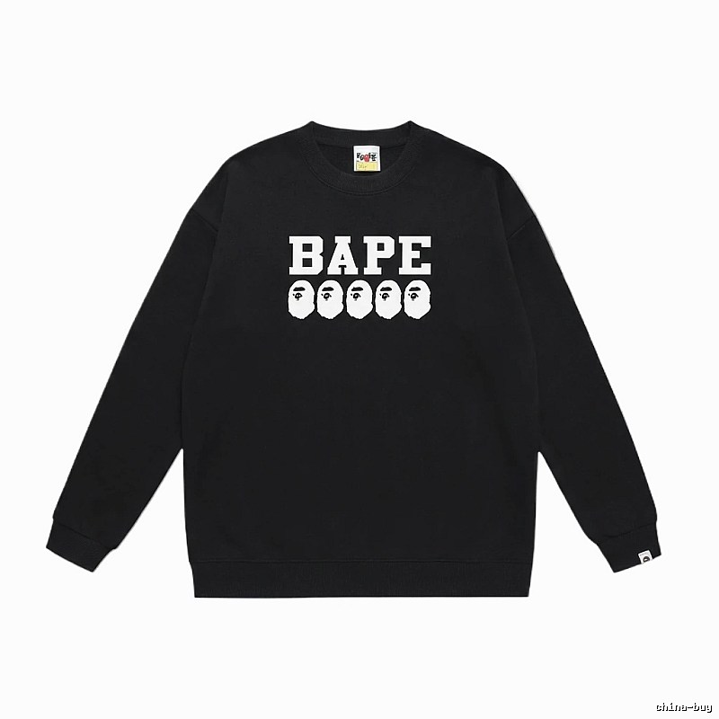BAPE Ape Head Simple Black Sweatshirt