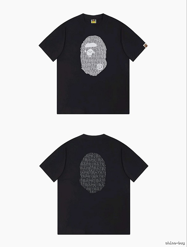 Bape Ape Head Trendy and Cool Black T-shirt