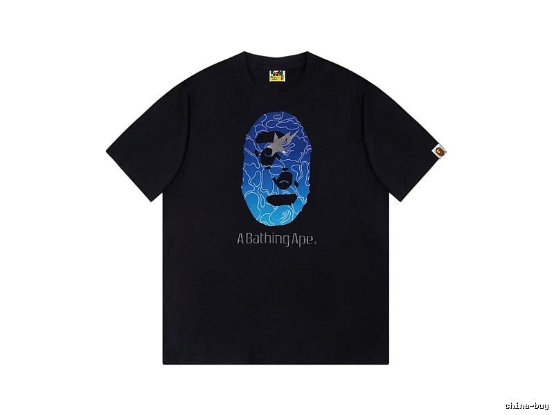 Bape Ape Head Trendy Cool Black T-shirt