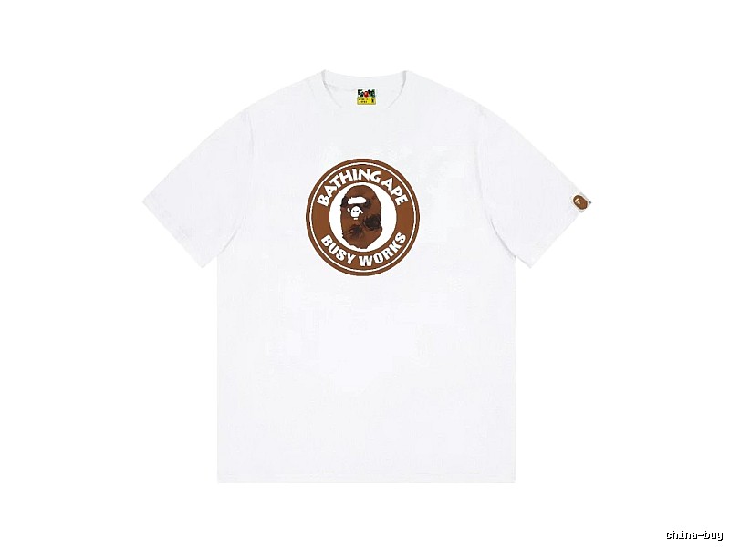 Bape Ape Head white short-sleeved shirt