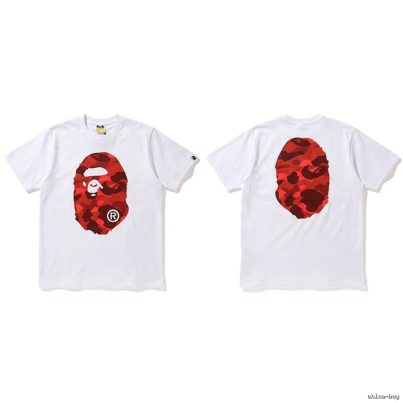 Bape camouflage style white T-shirt