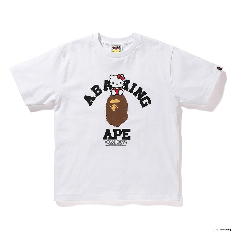 Bape Co-branded Cartoon White T-shirt