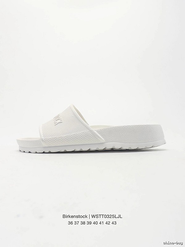 Birkenstock Minimalist Casual Style White Slide Sandals