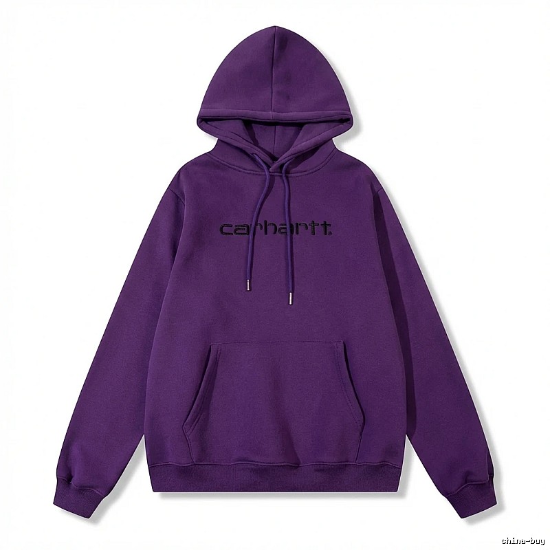 Carhartt simple-style purple sweatshirt
