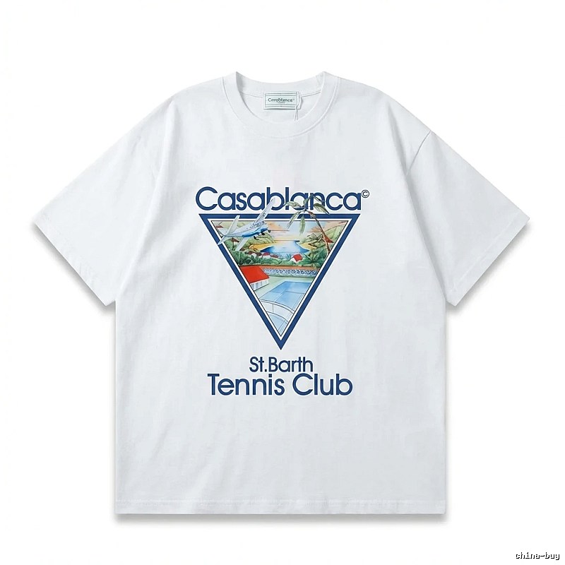 Casablanca Printed Casual White T-shirt