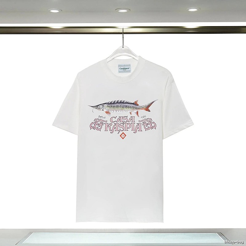 Casablanca - printed retro - style white T - shirt