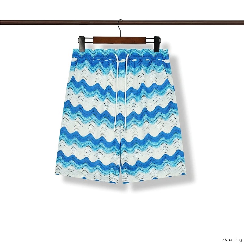 Casablanca Wave Style Blue and White Shorts