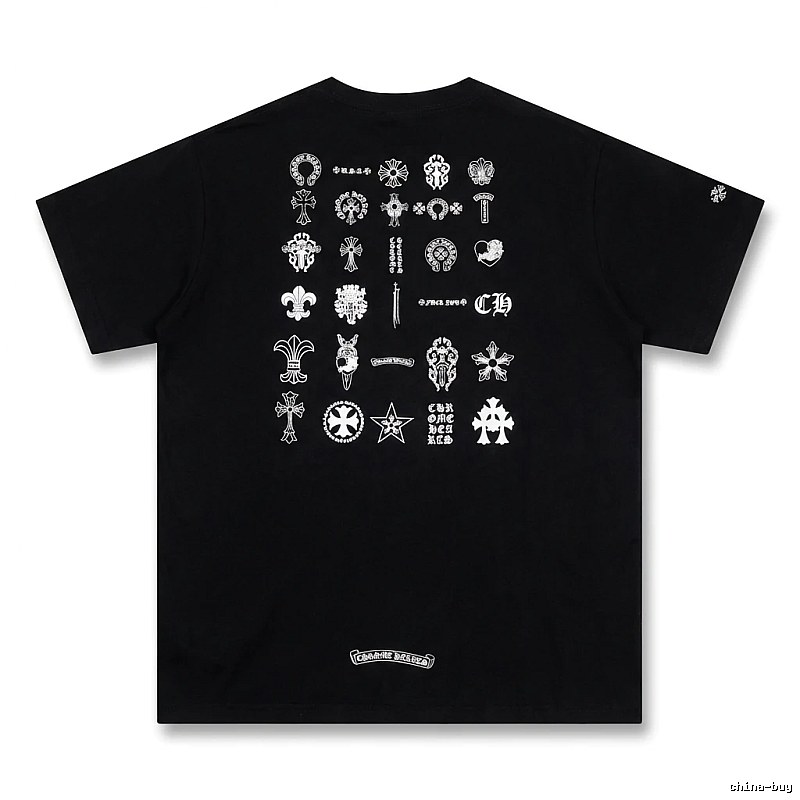 Chrome Hearts dark style black T-shirt