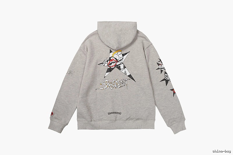 Chrome Hearts Patterned Cross graphic hoodie Black Blue Cross with Signature Styling