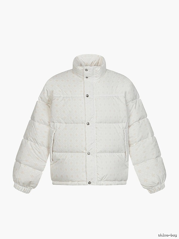 Chrome Hearts Retro Style White Cotton Coat