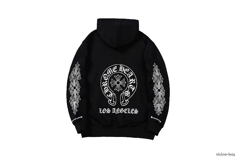 Chrome Hearts Travel Cross graphic hoodie Black Blue Cross with Modern Look