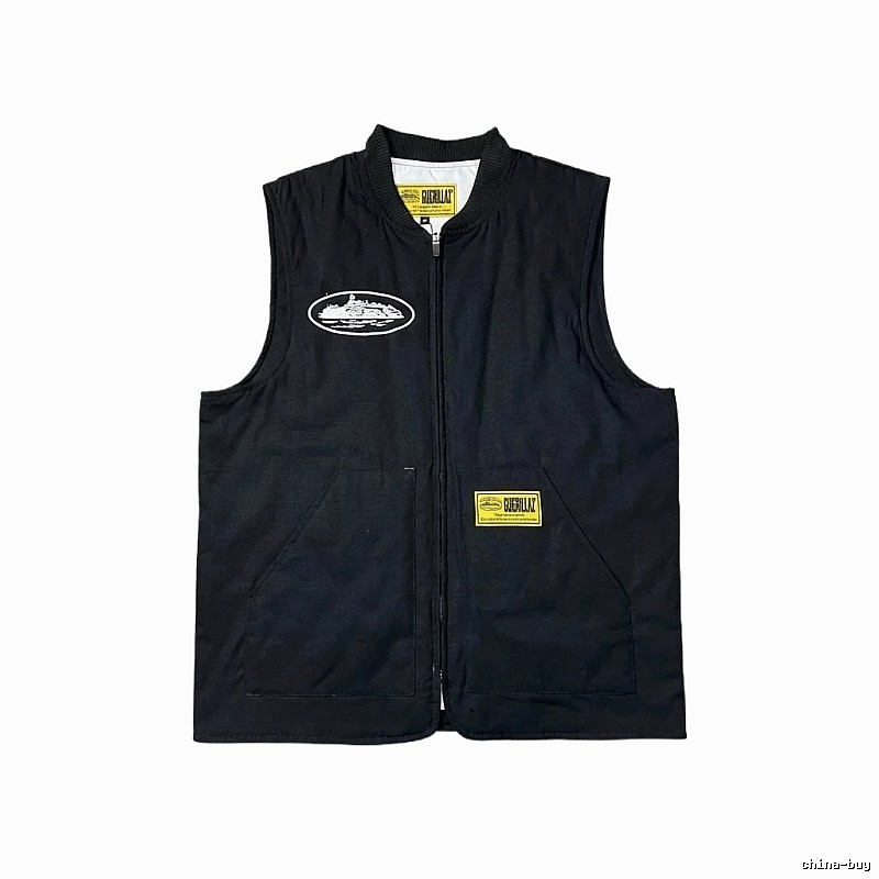 Corteiz black trendy vest