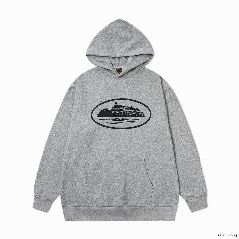 Corteiz grey minimalist hoodie